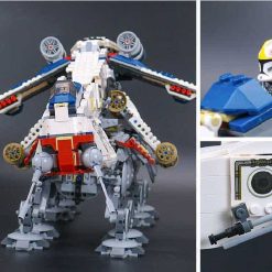 Star Wars Republic Dropship AT OT Walker 10195 1788Pcs Building Blocks Kids Toy 81055 05053 19014 Star Wars Republic Dropship AT OT Walker 05053 10195 Building Blocks