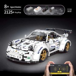 Porsche 911 Widebody Super Racing Car 1:8 Technic Series 2125Pcs Building Blocks Kids Toy Gift Porsche 911 Widebody Super Racing Car 1:8 Technic Series 2125Pcs Building Blocks Kids Toy Gift - Image 7