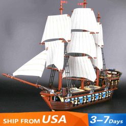 22001 Pirates Of The Caribbean 10210 Imperial Flag Ship HMS Interceptor Building Blocks Kids Toy