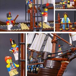 Pirates Of The Caribbean Imperial Flag Ship 10210 HMS Interceptor 1664Pcs Building Blocks Bricks Kids Toy 22001 19003 18007 19022 Pirates Of The Caribbean Imperial Flag Ship 10210 HMS Interceptor 1664Pcs Building Blocks Bricks Kids Toy 22001 19003 18007 19022 - Image 7