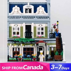 Parisian Restaurant 10243 15010 74010 Creator street view modular building blocks kids toy