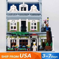 Parisian Restaurant 10243 15010 74010 Creator street view modular building blocks kids toy