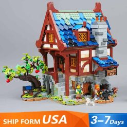 99909 Medieval Blacksmith 21325 Ideas Creator Expert Street View Series building blocks kids toys