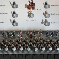 Lord Of The Rings Hobbit Dwarf Army Battalion 71 Brick Figures Dain Ironfoot 10 Free Hog Kids Toy Gift Lord Of The Rings Hobbit Dwarf Army Battalion 71 Brick Figures Dain Ironfoot 10 Free Hog Kids Toy Gift - Image 2