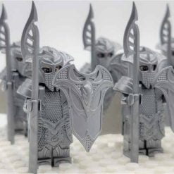 Lord Of The Rings Hobbit Mirkwood Elven Guard Spear Infantry Army 22 Brick Figures King Thranduil Free Horse Kids Toy Gift - Image 3