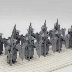 Lord Of The Rings Hobbit Mirkwood Elven Guard Spear Infantry Army 22 Brick Figures King Thranduil Free Horse Kids Toy Gift - Image 2