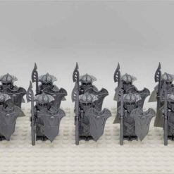 Lord Of The Rings Hobbit Mirkwood Elven Guard Spear Infantry Army 22 Brick Figures King Thranduil Free Horse Kids Toy Gift - Image 4