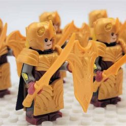 Lord Of The Rings Hobbit Mirkwood Elves Light Sword Infantry Army 22 Brick Figures King Thranduil Free Horse Kids Toy Gift Lord Of The Rings Hobbit Mirkwood Elves Light Sword Infantry Army 22 Brick Figures King Thranduil Free Horse Kids Toy Gift - Image 3
