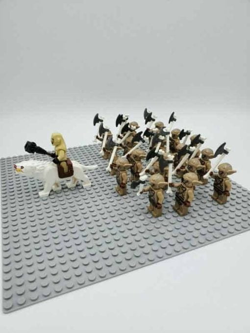 Lord Of The Rings Hobbit Azrogs Goblin Uruk Hai Orc Army 22 Brick ...