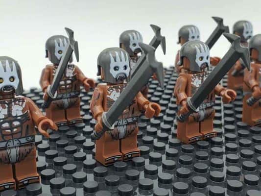 Lord Of The Rings Hobbit Uruk Hai Berserker Orc Army 22 Brick Figures ...