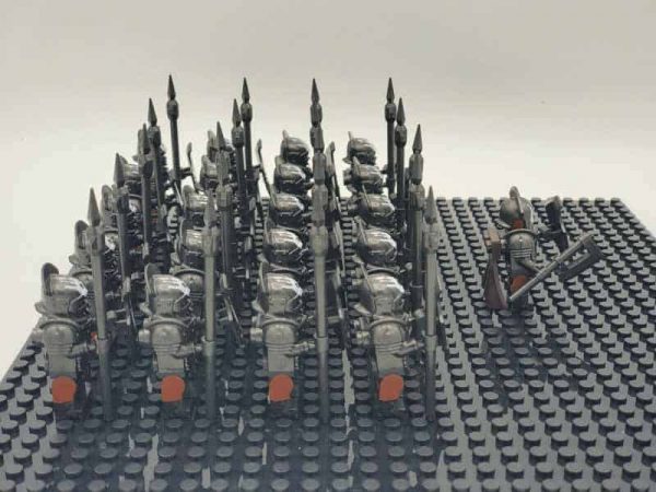 Lord Of The Rings Hobbit Uruk Hai Heavy Pike Orc Army 22 Brick Figures ...