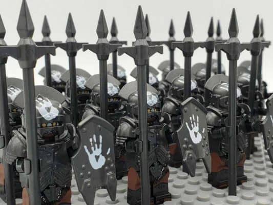 Lord Of The Rings Hobbit Uruk Hai Heavy Pike Orc Army 22 Brick Figures ...