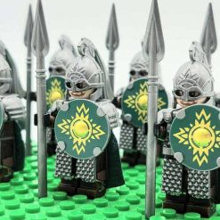 Lord Of The Rings Hobbit Rohan Kings Guard Spear Army 22 Brick Figures King Theoden Free Horse Kids Toy Gift Lord Of The Rings Hobbit Rohan Kings Guard Spear Army 22 Brick Figures King Theoden Free Horse Kids Toy Gift - Image 3