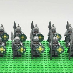 Lord Of The Rings Hobbit Rohan Kings Guard Spear Army 22 Brick Figures King Theoden Free Horse Kids Toy Gift Lord Of The Rings Hobbit Rohan Kings Guard Spear Army 22 Brick Figures King Theoden Free Horse Kids Toy Gift - Image 2