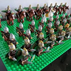 Lord Of The Rings Hobbit Rohan Battalion Army 63 Brick Figures King Theoden Free Horse Kids Toy Gift - Image 3