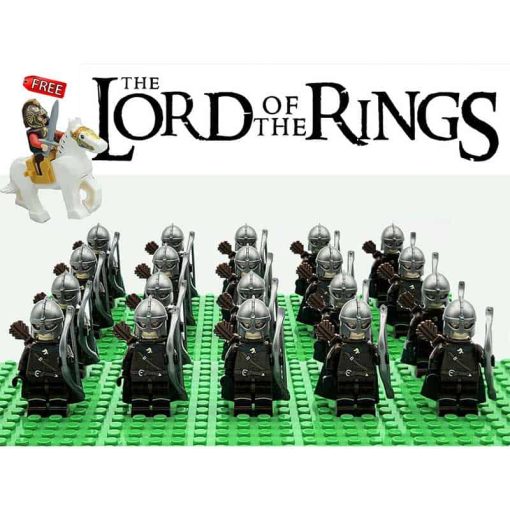 Lord Of The Rings Hobbit Rohan Royal Archer Army 22 Brick Figures King ...