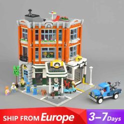 corner garage 10264 15042 Creator street view modular building blocks kids toy