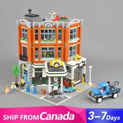 corner garage 10264 15042 Creator street view modular building blocks kids toy