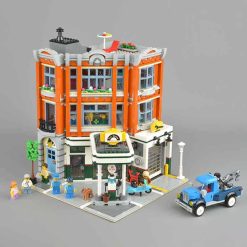corner garage 10264 15042 Creator street view modular building blocks kids toy