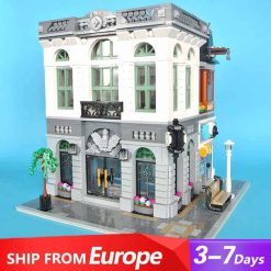 10251 Brick Bank Lepin 15001 Ideas Creator Street View Modular Building Blocks Kids Toys