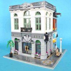 10251 Brick Bank Lepin 15001 Ideas Creator Street View Modular Building Blocks Kids Toys