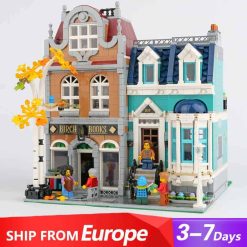 Bookshop 10270 Lepin 10201 City Street View Ideas Creator Series Modular Building Blocks Kids Toy