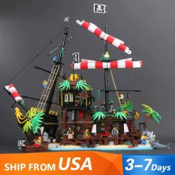 21322 Lepin 698998 Pirates of the Caribbean Barracuda Bay Building blocks kids toy
