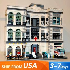 JIESTAR hospital 89135 City Street View Ideas Creator Building Blocks Kids Toys