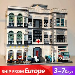JIESTAR hospital 89135 City Street View Ideas Creator Building Blocks Kids Toys