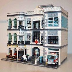 XINGBAO Hospital 86199 City Street View Ideas Creator Expert Series 4953Pcs Modular Building Blocks Kids Toy JIESTAR hospital 89135 City Street View Ideas Creator Building Blocks Kids Toys