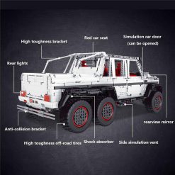 Mould King 13061 Mercedes Benz G700 6x6 Technic Off Road Pick Truck Super Car With Remote Control 3686Pcs Building Blocks Kids Toy Mould King 13061 Mercedes Benz G700 6x6 Technic Off Road Pick Truck Super Car With Remote Control 3686Pcs Building Blocks Kids Toy - Image 8