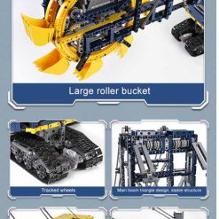 Mould King 17006 Bucket Wheel Excavator Technic Truck Construction Vehicle Remote Control 4588Pcs Building Blocks Kids Toy Mould King 17006 Bucket Wheel Excavator Construction vehicle Technic building blocks kids toy
