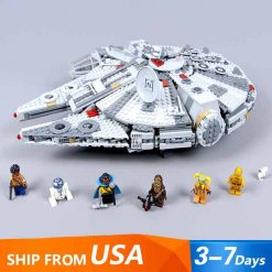 75257 LJ99022 star wars Millennium Falcon the rise of the skywalker space ship building blocks kids toy gift