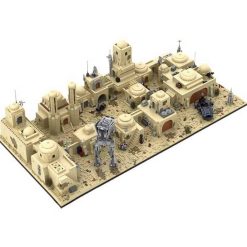 Star Wars Tatooine Mos Eisley City MOC-53045 UCS Architecture City Street View 14485Pcs Modular Building Blocks Kids Toy Gift C5175
