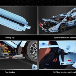 Mould King 13056 Lamborghini Sian FKP 37 Technic Hyper Race Car 3868Pcs Building Blocks Bricks Kids Toy Gift Mould King 13056 Lamborghini Sian FKP 37 Technic Hyper Race Car 3868Pcs Building Blocks Bricks Kids Toy Gift - Image 4