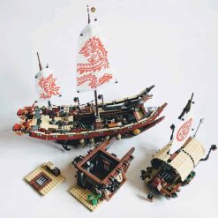 Ninjago Movie 70618 Destiny's Bounty Ship Masters of Spinjitzu 2455Pcs Building Blocks Bricks Kids Toy ZM82203 06057 82203 19059 Ninjago Destiny's Bounty Ship 70618 Lepin 06057 Building Blocks Kids Toys