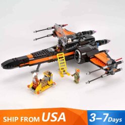 Star Wars Force Awakens Poe's X wing 75102 Space ship Building blocks kids toy