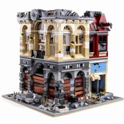 Super 18K K126 brick Bank Apocalypseburg City Street View Ideas Creator Modular Building Blocks Kids Toy