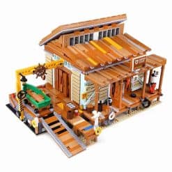 Old Fish House Shipyard PANGU PG-12004 Ideas Creator Series Street View 2027Pcs Building Blocks Kids Toy Gift Old Fish House Shipyard PANGU PG-12004 Ideas Creator Series Street View 2027Pcs Building Blocks Kids Toy Gift - Image 5