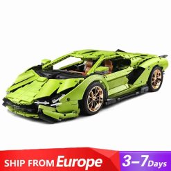 Mould King 13057 Lamborghini Sian FKP 37 Super Car Building Blocks Kids Toys Gift
