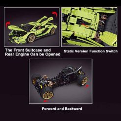 Mould King 13057 Lamborghini Sian FKP 37 Super Race Hyper Car Technic 3819Pcs Building Blocks Kids Toy Gift Mould King 13057 Lamborghini Sian FKP 37 Super Race Hyper Car Technic 3819Pcs Building Blocks Kids Toy Gift - Image 6