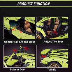 Mould King 13057 Lamborghini Sian FKP 37 Super Race Hyper Car Technic 3819Pcs Building Blocks Kids Toy Gift Mould King 13057 Lamborghini Sian FKP 37 Super Race Hyper Car Technic 3819Pcs Building Blocks Kids Toy Gift - Image 7