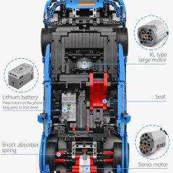 Mould King 13073 Mercedes Benz AMG C63 DTM Rally Sports Car With Remote Control Technic 1989Pcs Building Blocks Kids Toy Gift Mould King 13073 Mercedes Benz AMG C63 DTM Rally Sports Car With Remote Control Technic 1989Pcs Building Blocks Kids Toy Gift - Image 6