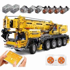 Mould King 13107 Mobile Crane MK II Technic Construction Truck Vehicle Building Blocks Kids Toys
