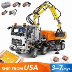 Mould King 19007 Pneumatic Truck Mercedes Benz Motorized Technic Building Blocks Kids Toys