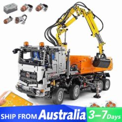Mould King 19007 Pneumatic Truck Mercedes Benz Motorized Technic Building Blocks Kids Toys