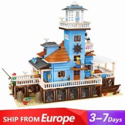 PANGU PG 12002 Light House Cottage in the Sea Ideas Creator Building Blocks Kids Toys