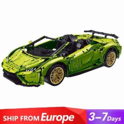 Super 18K K131 Lamborghini Huracan Evo Spyder Race Car Technic Building Blocks Kids Toy