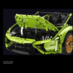 Super 18K Lamborghini Huracan Evo Spyder K131 Race Hyper Car Technic 3229Pcs Building Blocks Kids Toy Gift Super 18K Lamborghini Huracan Evo Spyder K131 Race Hyper Car Technic 3229Pcs Building Blocks Kids Toy Gift - Image 5