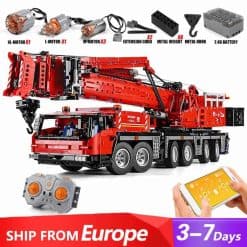 Mould King 17013 GMK Grove Mobile Crane Technic RC App control Building Blocks Kids Toy